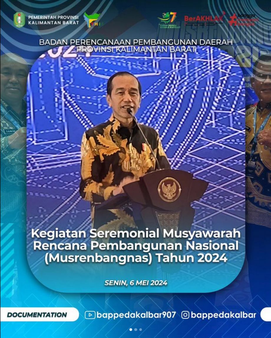 Kegiatan Seremonial Musyawarah Rencana Pembangunan Nasional (Musrenbangnas) Tahun 2024 dilangsungkan di Jakarta Convention Center