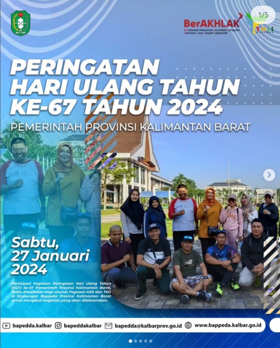 Jalan Sehat Hari Jadi Pemerintah Provinsi Kalimantan Barat Ke-67