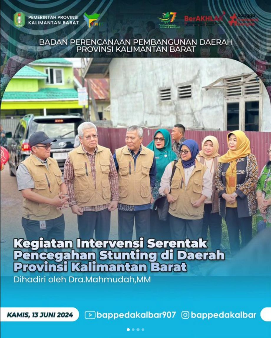 Kegiatan Intervensi Serentak Pencegahan Stunting di Daerah Provinsi Kalimantan Barat